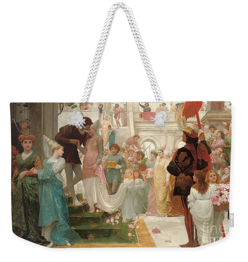 Prince Weekender Tote Bag featuring the painting The Prince's Choice by Thomas Reynolds Lamont
