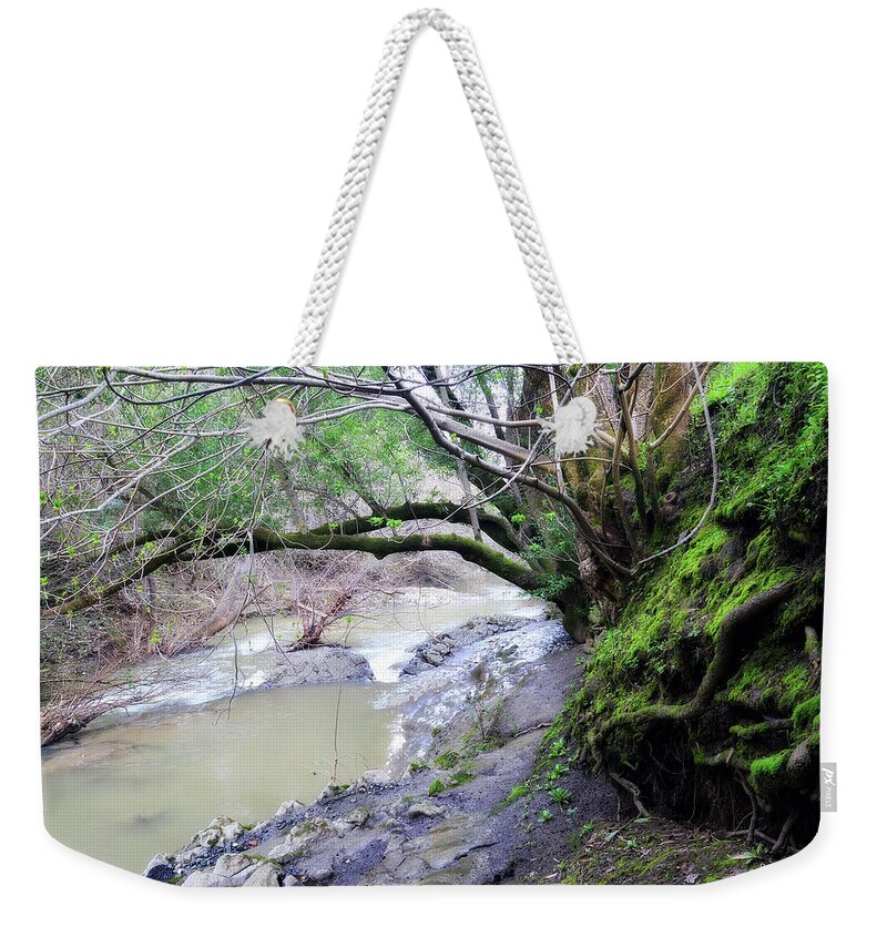 Las Trampas Creek Weekender Tote Bag featuring the photograph The Quiet Places by Donna Blackhall