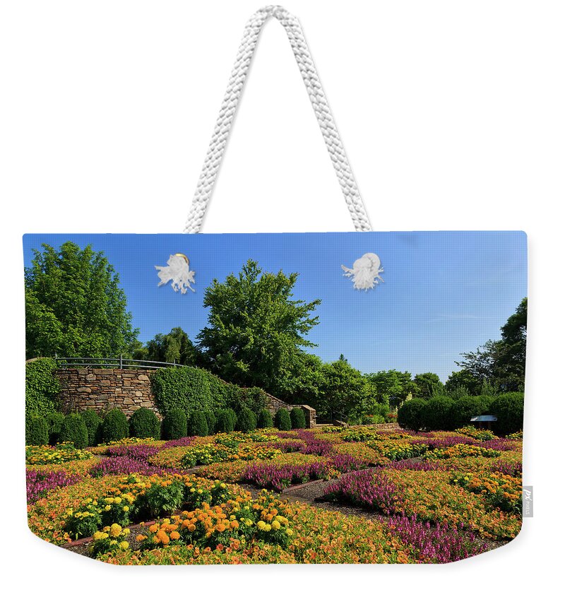 Arboretum Weekender Tote Bag featuring the photograph The Quilt Garden by Jill Lang