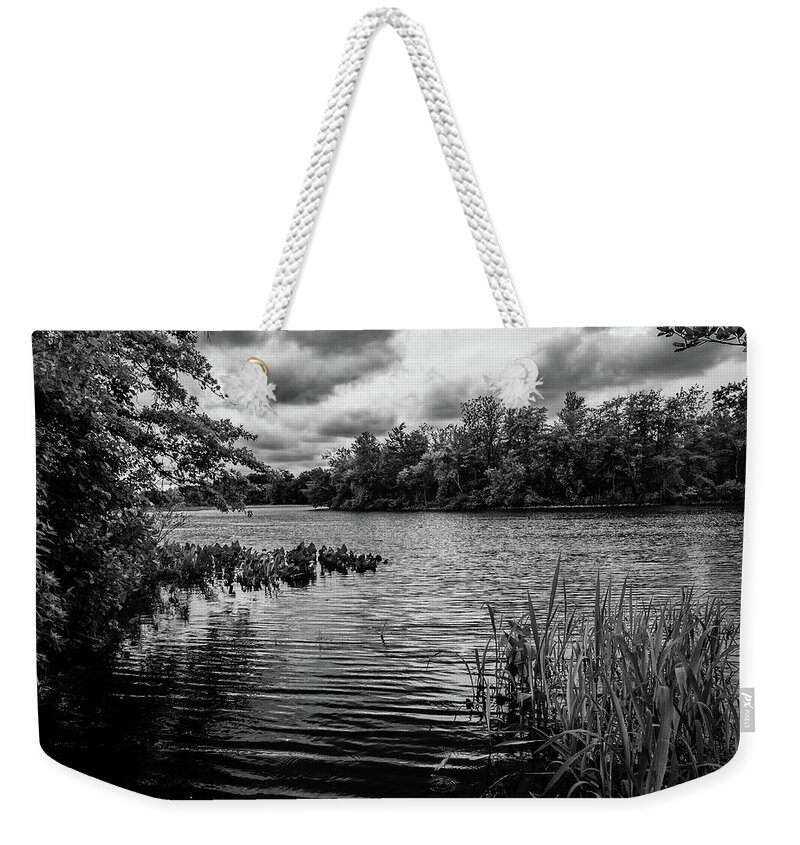 Landscape Weekender Tote Bag featuring the photograph The Rancocas River Landscape by Louis Dallara