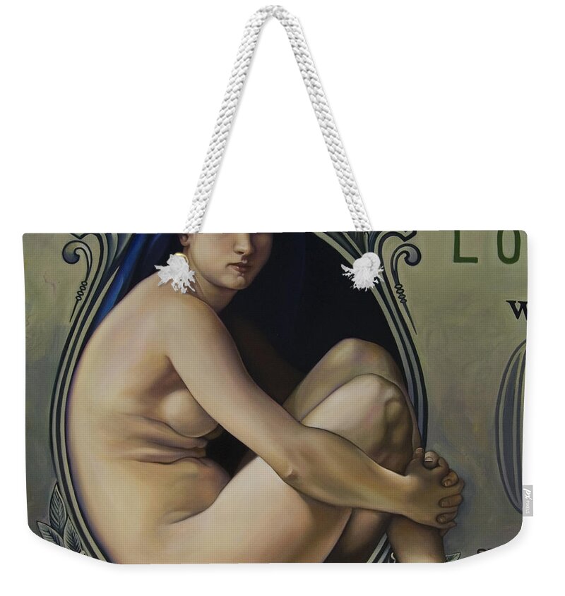 Political Art Weekender Tote Bag featuring the painting The RAPE of LADY LIBERTY by Patrick Anthony Pierson
