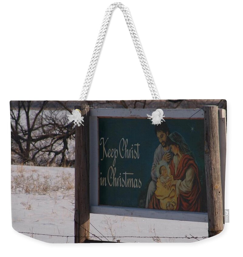 Christmas Weekender Tote Bag featuring the photograph The Real Thing by Al Swasey