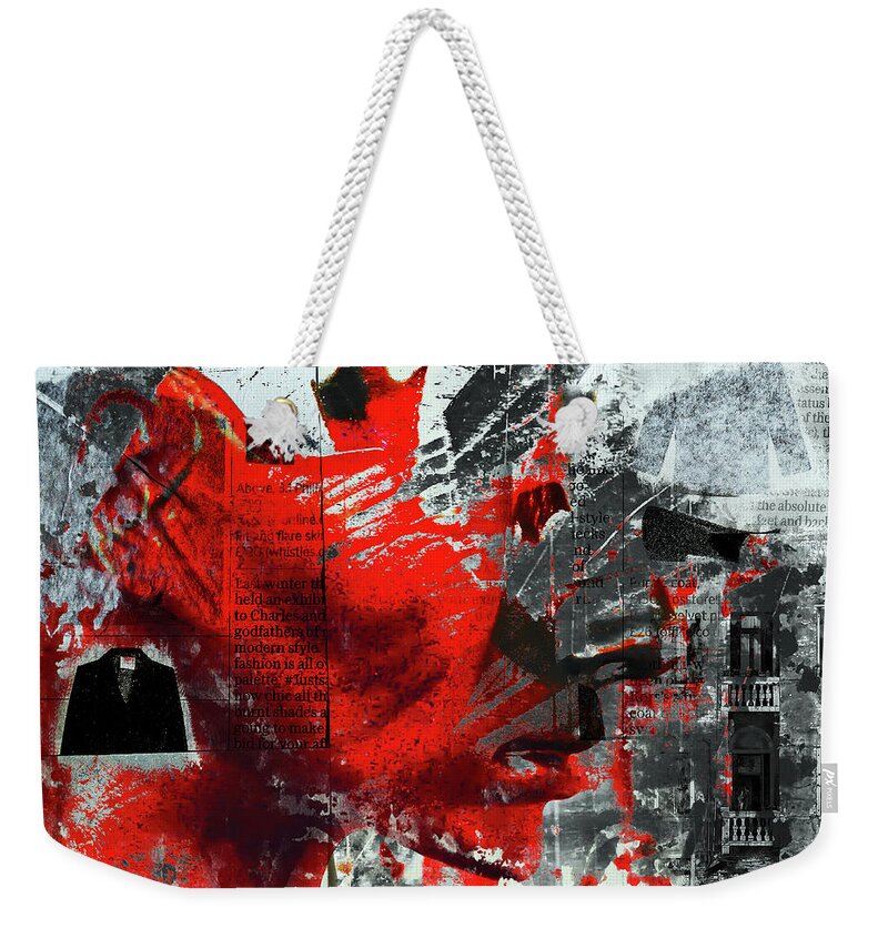 Confusion Weekender Tote Bag featuring the photograph The red head in confusion by Gabi Hampe