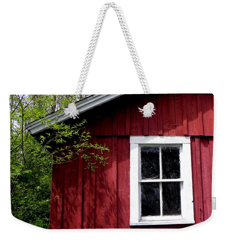 Back In Time Weekender Tote Bag featuring the photograph The red room by Kim Galluzzo