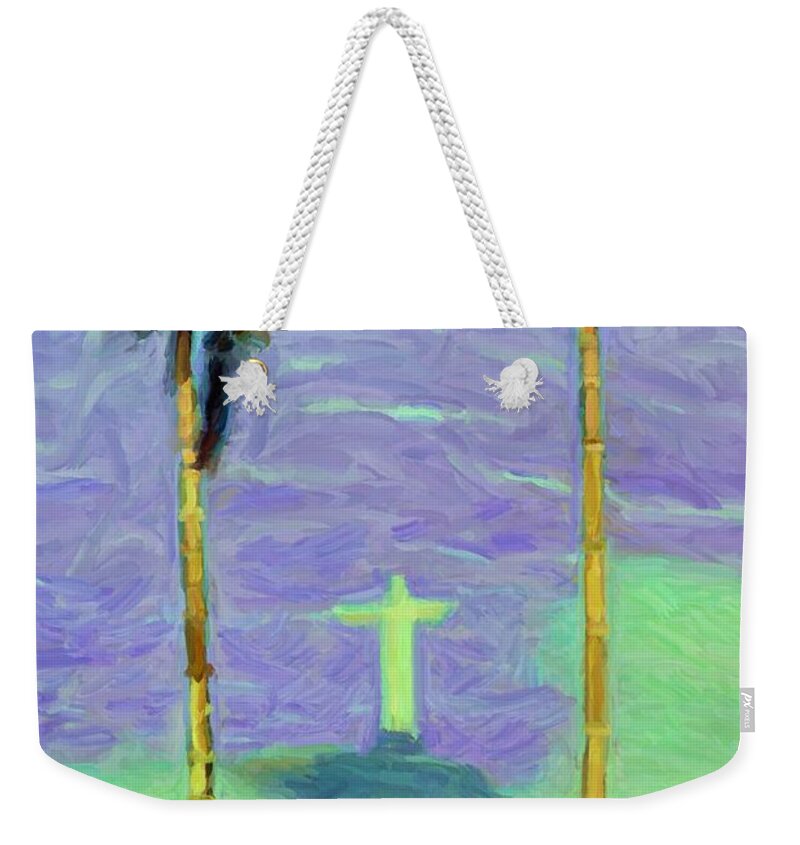 Jesus Christ Weekender Tote Bag featuring the digital art The Redeemer by Caito Junqueira
