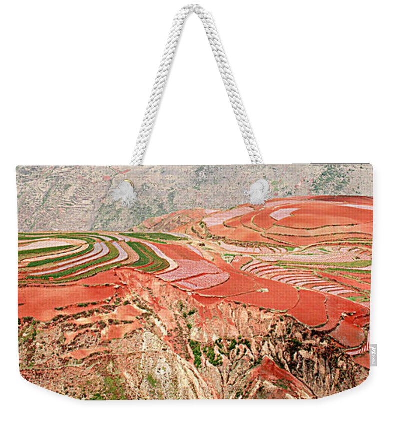 China Weekender Tote Bag featuring the photograph The Redlands, Yunnan, China by Marla Craven