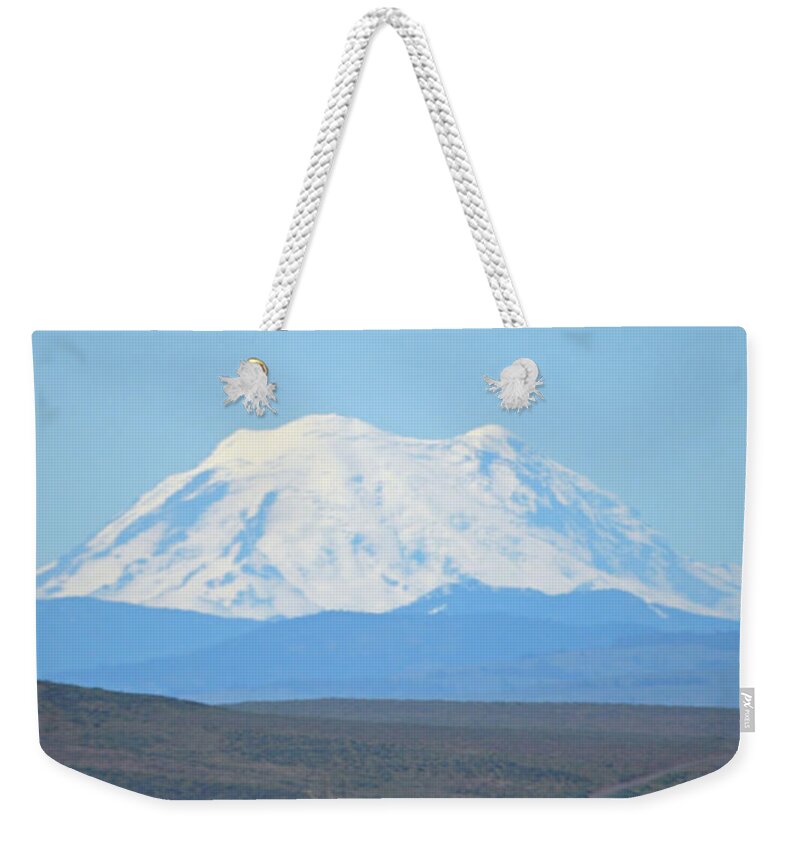 Mountain Weekender Tote Bag featuring the photograph The Road Less Traveled by Carol Eliassen