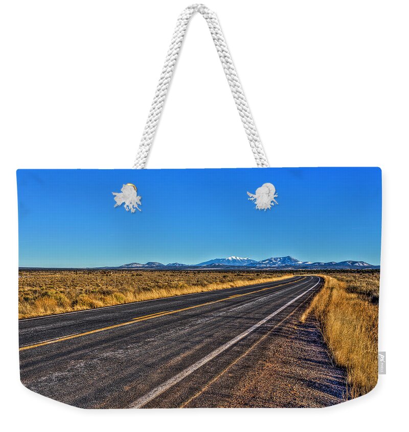 Flagstaff Az Weekender Tote Bag featuring the photograph The Road to Flagstaff by Harry B Brown