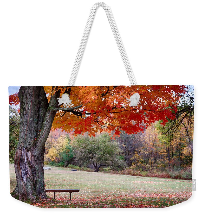 Robert Frost Derry Nh Weekender Tote Bag featuring the photograph The Robert Frost farm by Jeff Folger