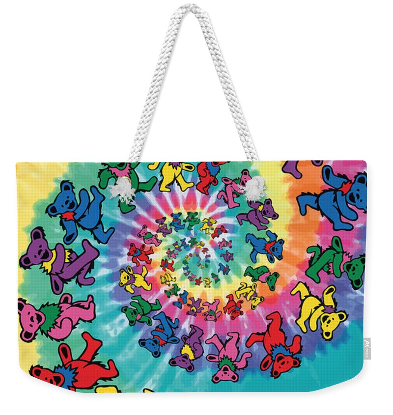 Grateful Dead Weekender Tote Bag featuring the digital art The Roller Bears by Gb