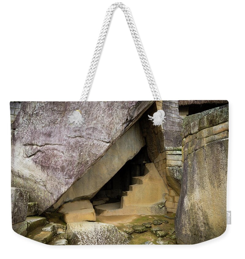 Machu Pichu Weekender Tote Bag featuring the photograph The Royal Tomb by Steve L'Italien