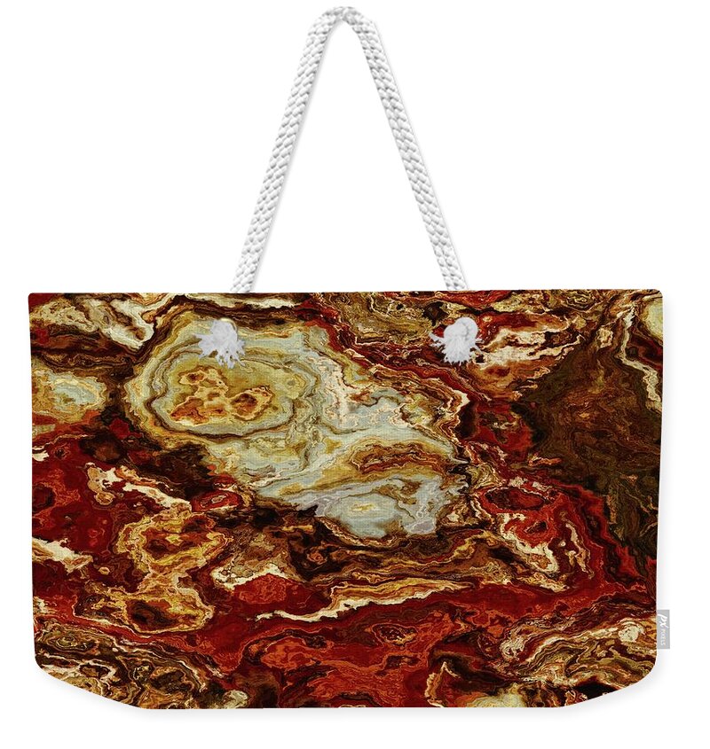 Blood Weekender Tote Bag featuring the digital art The Sanguine Faithful by Matthew Lindley