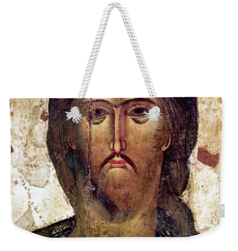 14th Century Weekender Tote Bag featuring the photograph The Savior by Granger