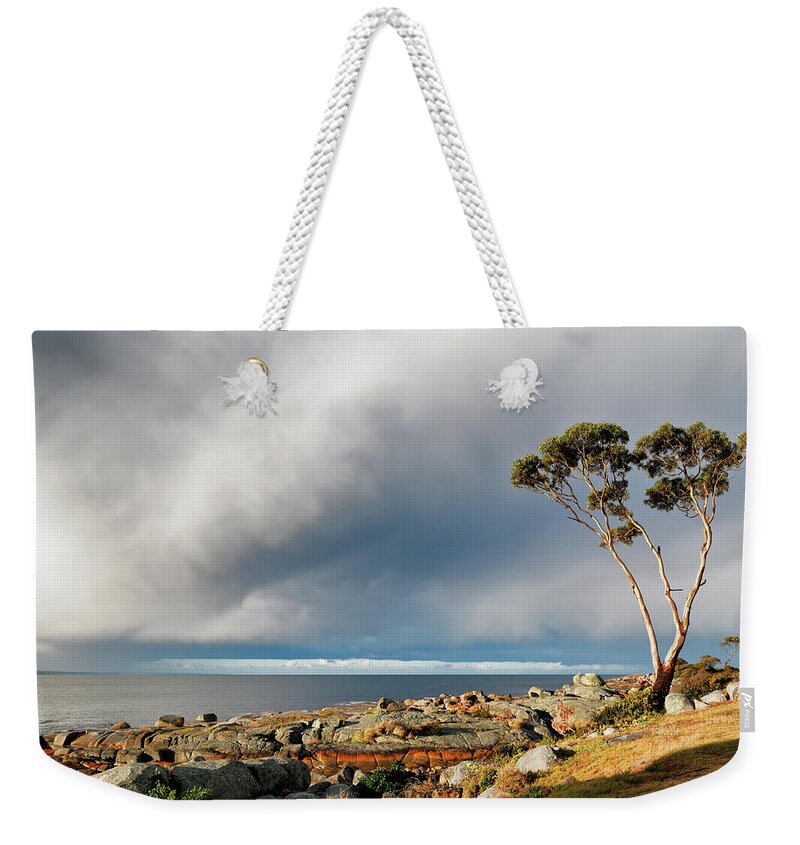 Storm Weekender Tote Bag featuring the photograph The Sea and the Sky by Nicholas Blackwell