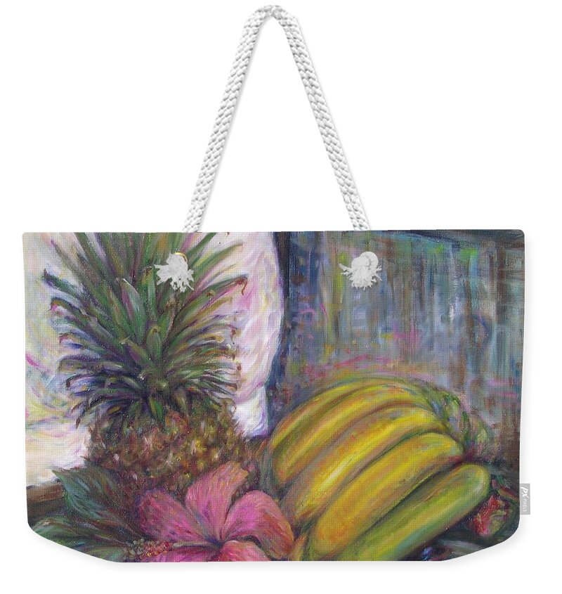 Still Life Weekender Tote Bag featuring the painting The Smell of South East Asia by Sukalya Chearanantana