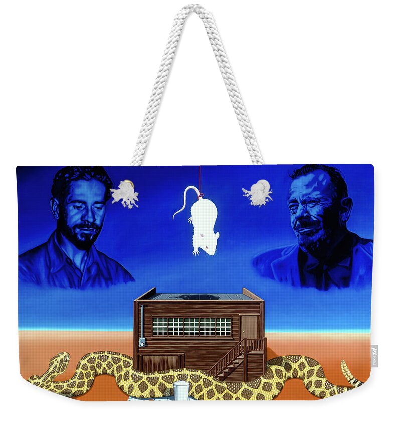 Weekender Tote Bag featuring the painting The Snake by Paxton Mobley