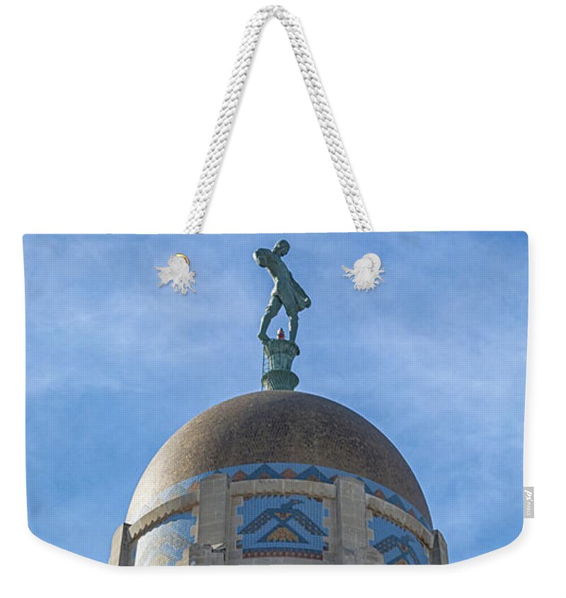 Lincoln Nebraska Weekender Tote Bag featuring the photograph The Sower by Susan Rissi Tregoning