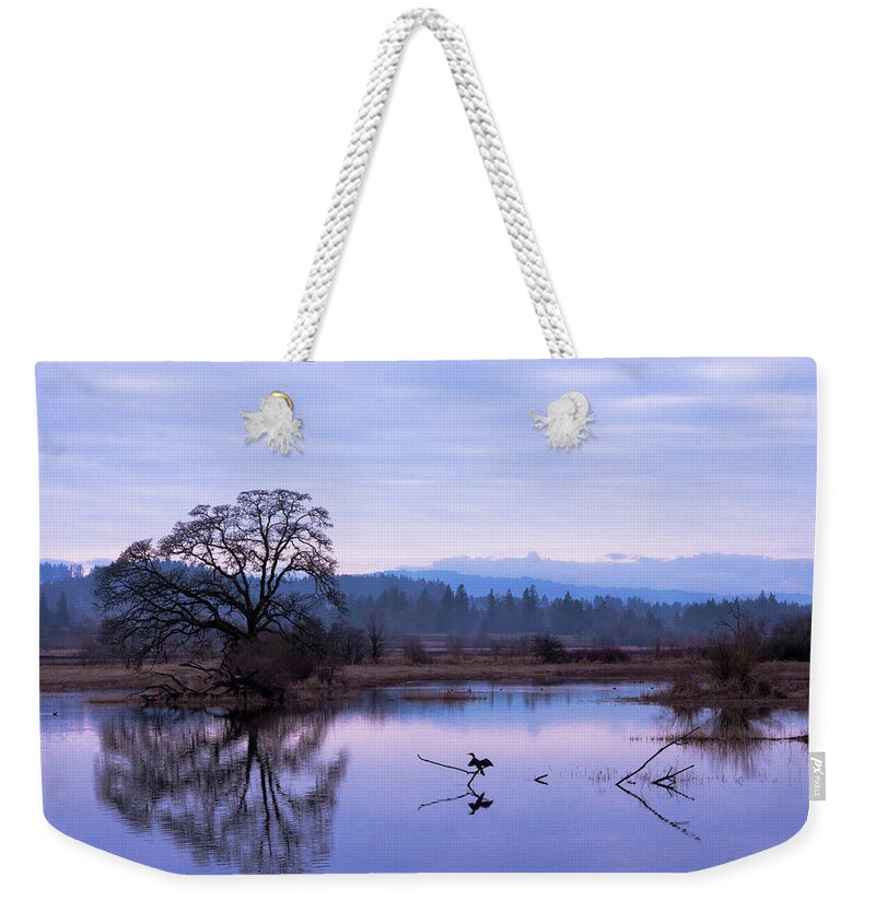 Birds Weekender Tote Bag featuring the photograph The Spread by Steven Clark