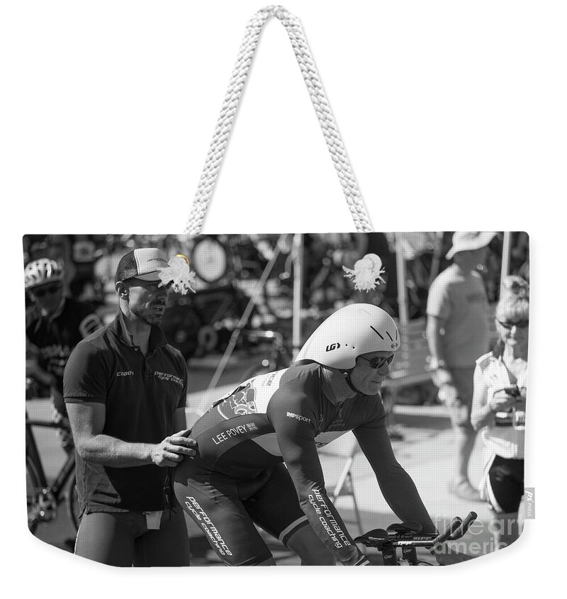 San Diego Weekender Tote Bag featuring the photograph The Start by Dusty Wynne