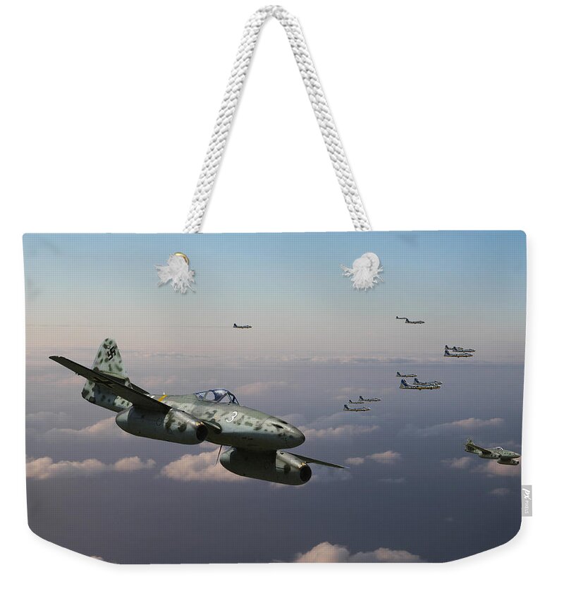 Usaaf Weekender Tote Bag featuring the digital art The Straggler by Mark Donoghue