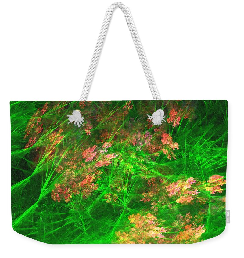 Apophysis Weekender Tote Bag featuring the digital art The Struggle by Richard Ortolano
