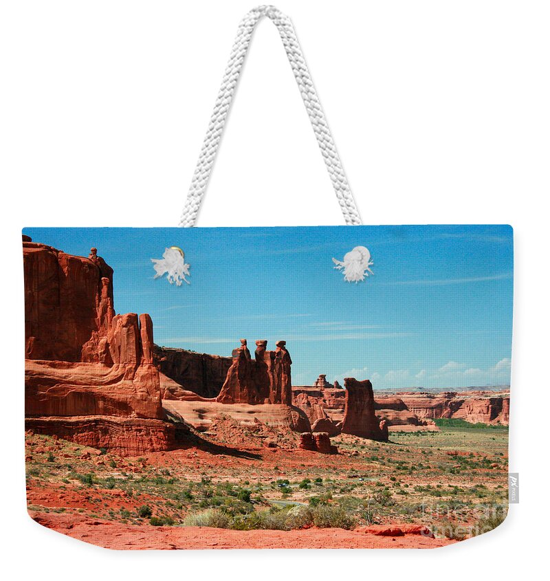The Three Gossips Weekender Tote Bag featuring the painting The Three Gossips by Corey Ford
