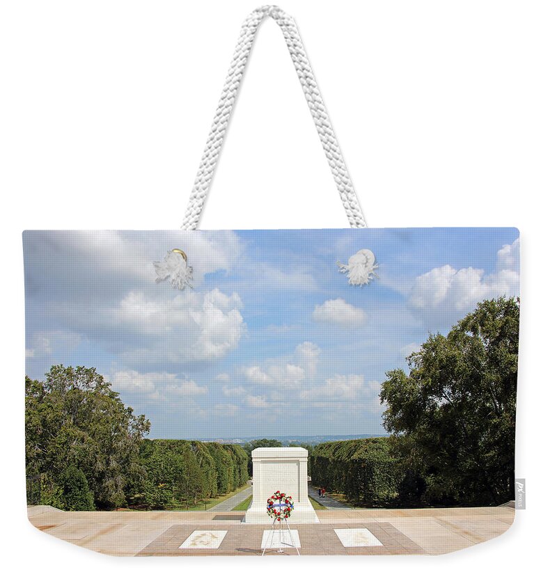 Tomb Weekender Tote Bag featuring the photograph Known But To God -- The Tomb of the Unknown Soldiers by Cora Wandel