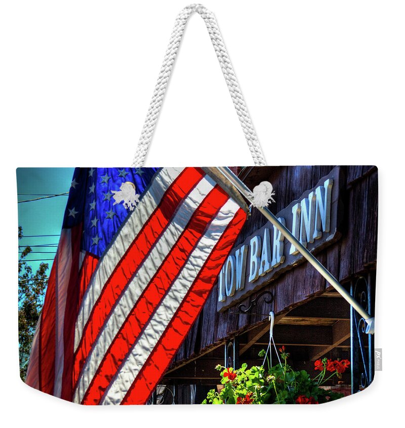 The Tow Bar Inn - Old Forge Ny Weekender Tote Bag featuring the photograph The TOW Bar Inn - Old Forge NY by David Patterson