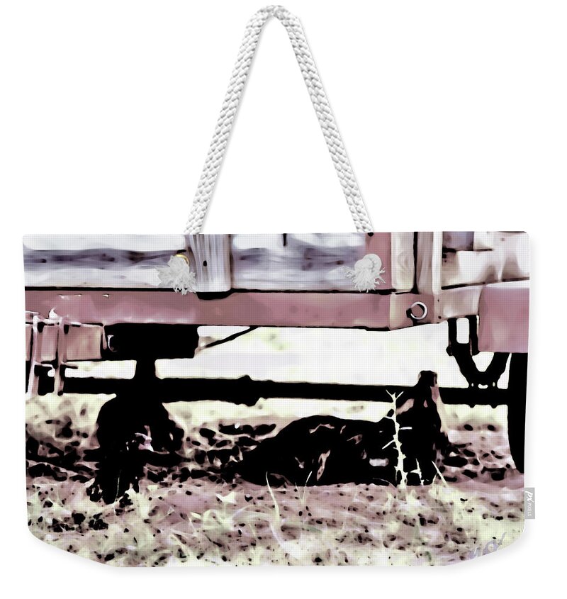 Trailer Weekender Tote Bag featuring the photograph The Trailer by Gina O'Brien