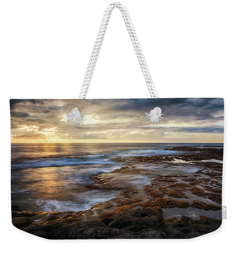 Hawaii Weekender Tote Bag featuring the photograph The Tranquil Seas by Susan Rissi Tregoning