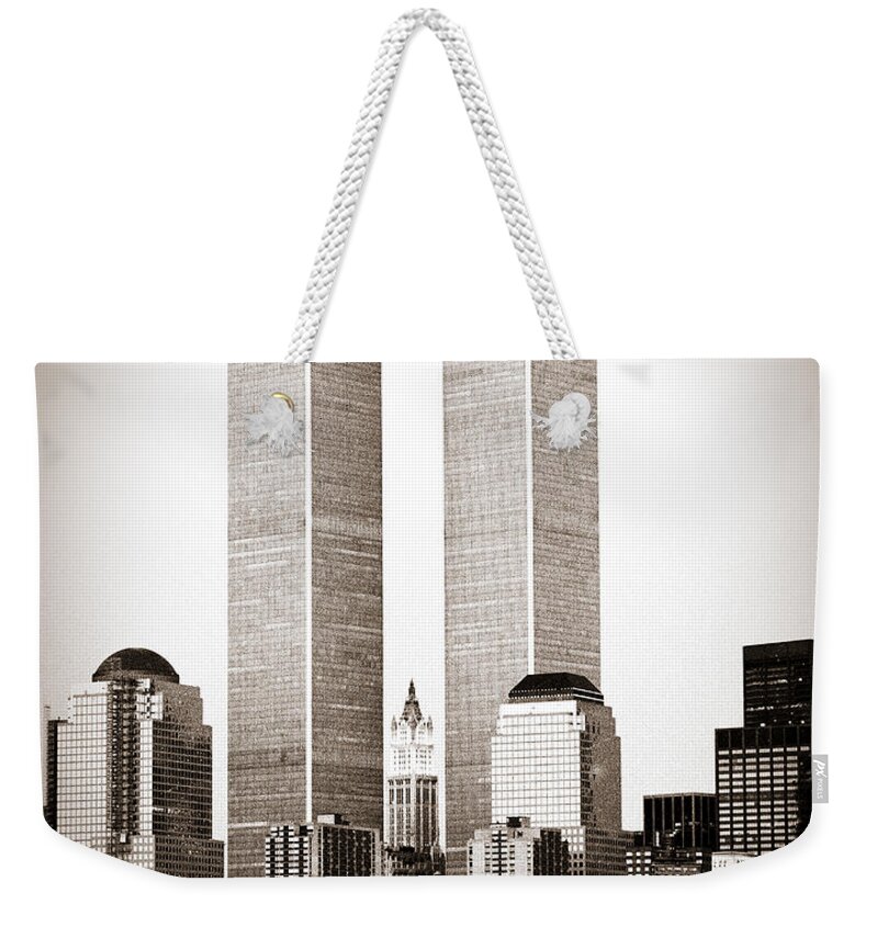 Twin Towers Weekender Tote Bag featuring the photograph The Twin Towers by Frank Winters
