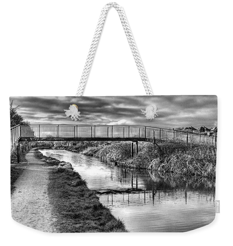 Canal Weekender Tote Bag featuring the photograph The Unfortunately Named Cat Gallows by John Edwards