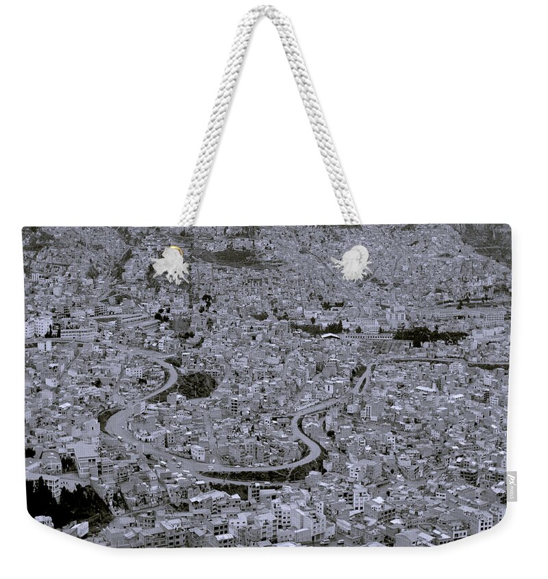 La Paz Weekender Tote Bag featuring the photograph The Urban City by Shaun Higson