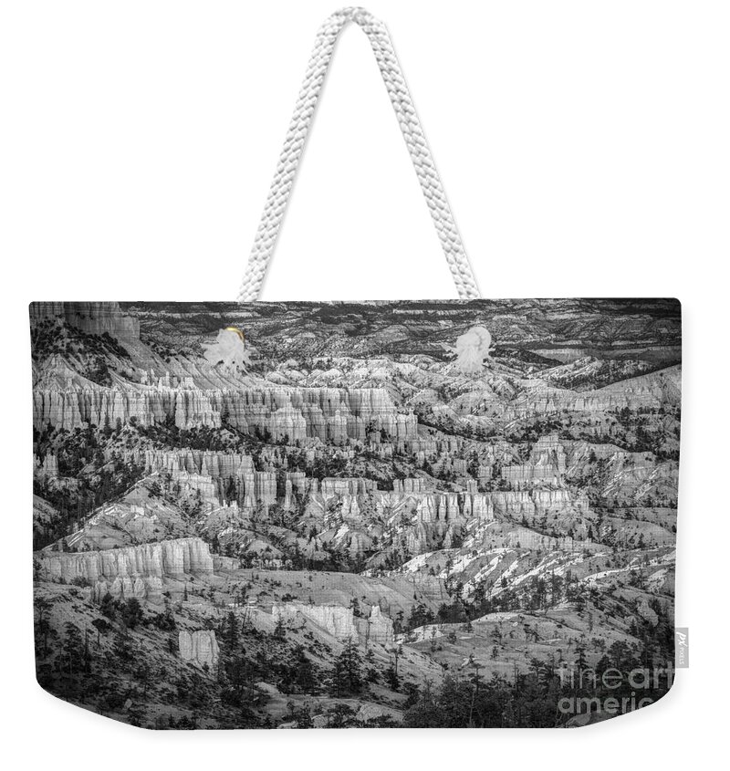 Bryce Weekender Tote Bag featuring the photograph The Vastitude Of Bryce by Jennifer Magallon