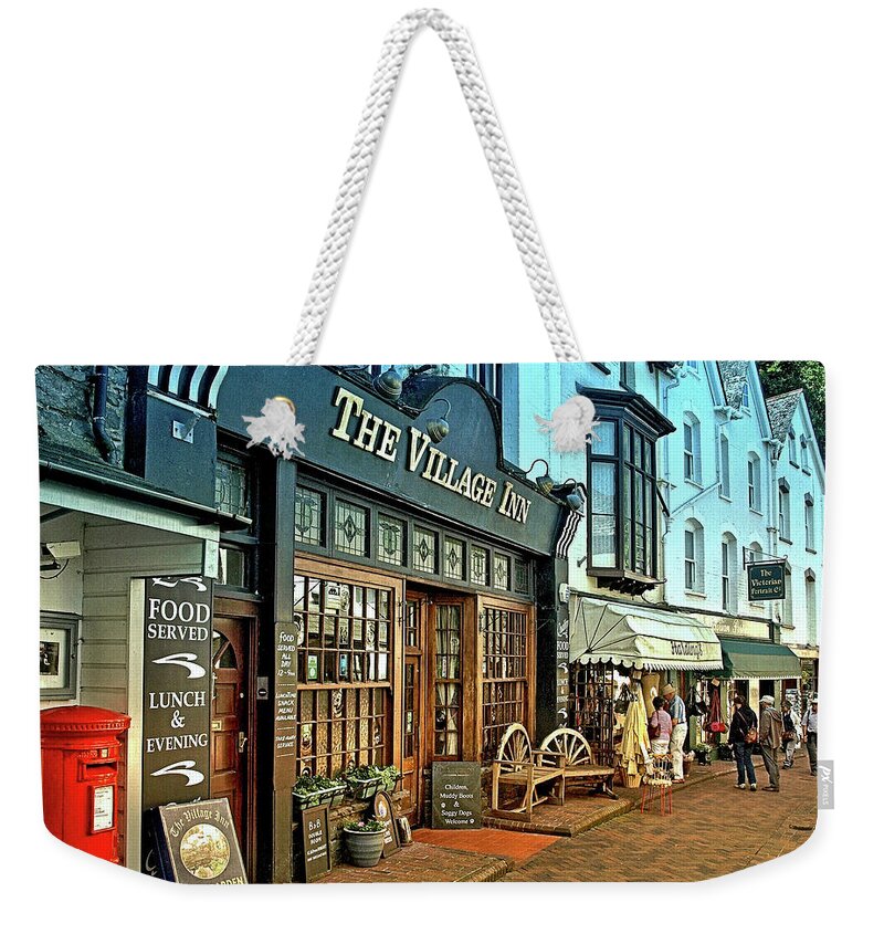 Places Weekender Tote Bag featuring the photograph The Village Inn by Richard Denyer