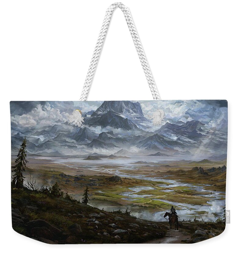  Weekender Tote Bag featuring the digital art The Wake of the Storm by Kent Davis