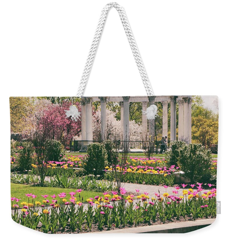 Untermyer Garden Weekender Tote Bag featuring the photograph The Walled Garden by Jessica Jenney