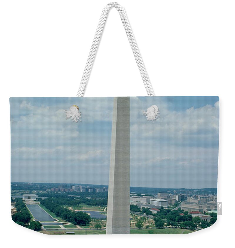 The Weekender Tote Bag featuring the photograph The Washington Monument by American School