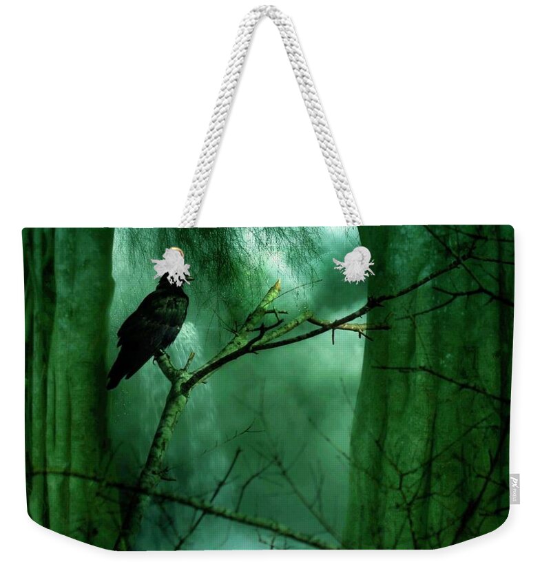Crow Weekender Tote Bag featuring the photograph The Watch by Stoney Lawrentz
