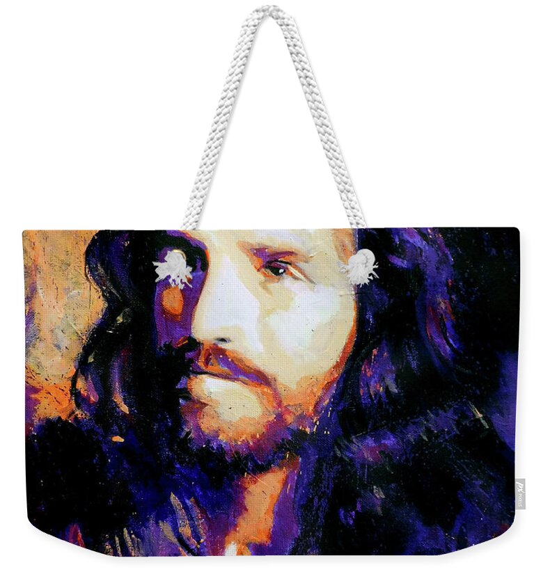 Jesus Christ Weekender Tote Bag featuring the painting The Way by Steve Gamba
