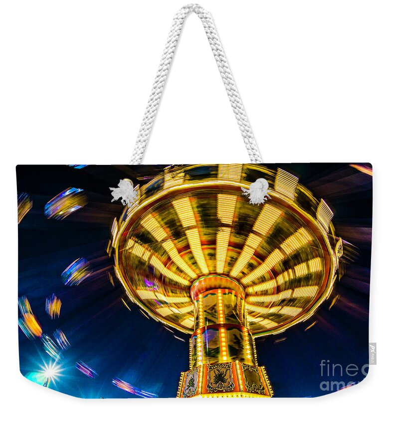 Rides Weekender Tote Bag featuring the photograph The Wheel by David Smith