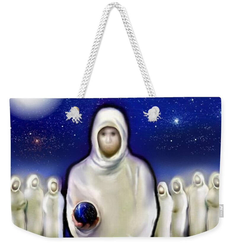 Beings Weekender Tote Bag featuring the painting The Wise Ones by Carmen Cordova