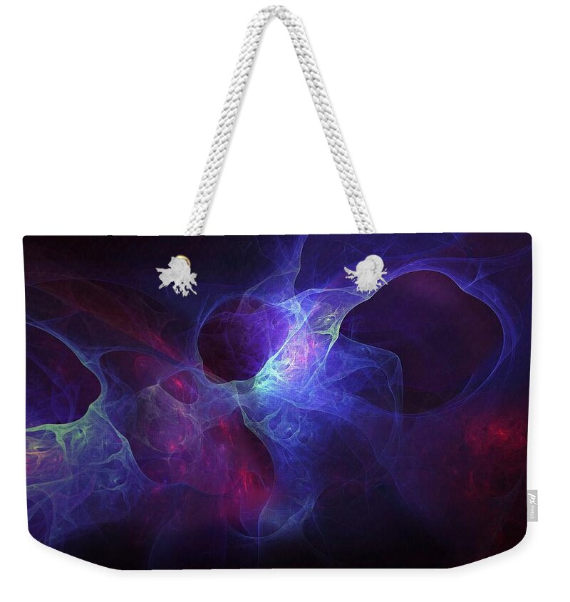 Wormhole Weekender Tote Bag featuring the painting The Wormhole by Wolfgang Schweizer
