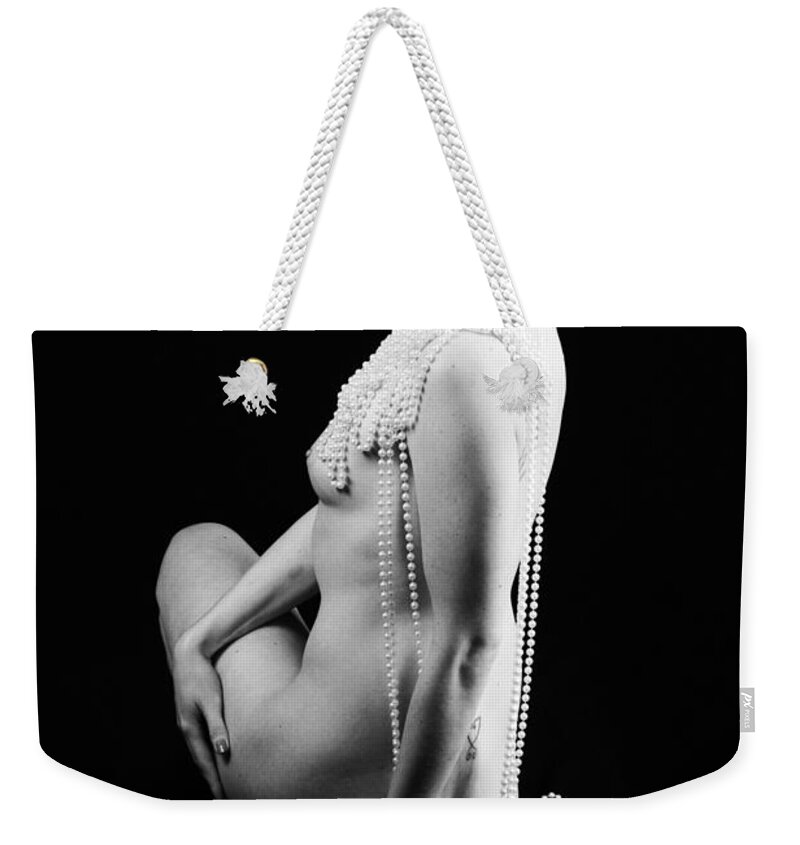 Pearls Weekender Tote Bag featuring the photograph Theater of jewels by Robert WK Clark