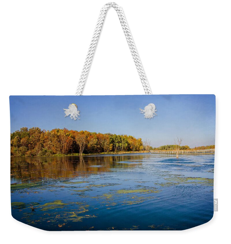 Horicon Marsh Weekender Tote Bag featuring the photograph Horicon Marsh 3 by Susan McMenamin