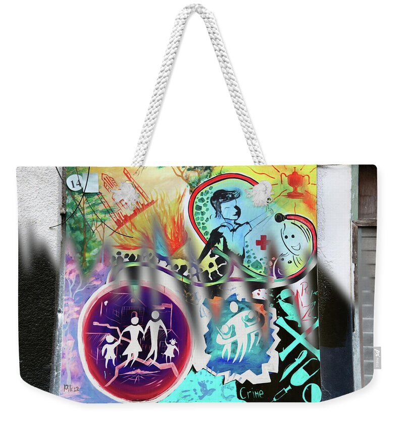Mati Weekender Tote Bag featuring the photograph They Will Cross All by Jez C Self
