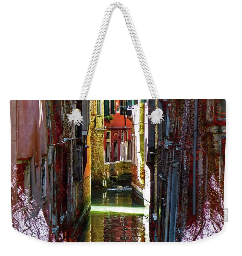 Venice Weekender Tote Bag featuring the photograph Thinking of Venice by Gabi Hampe