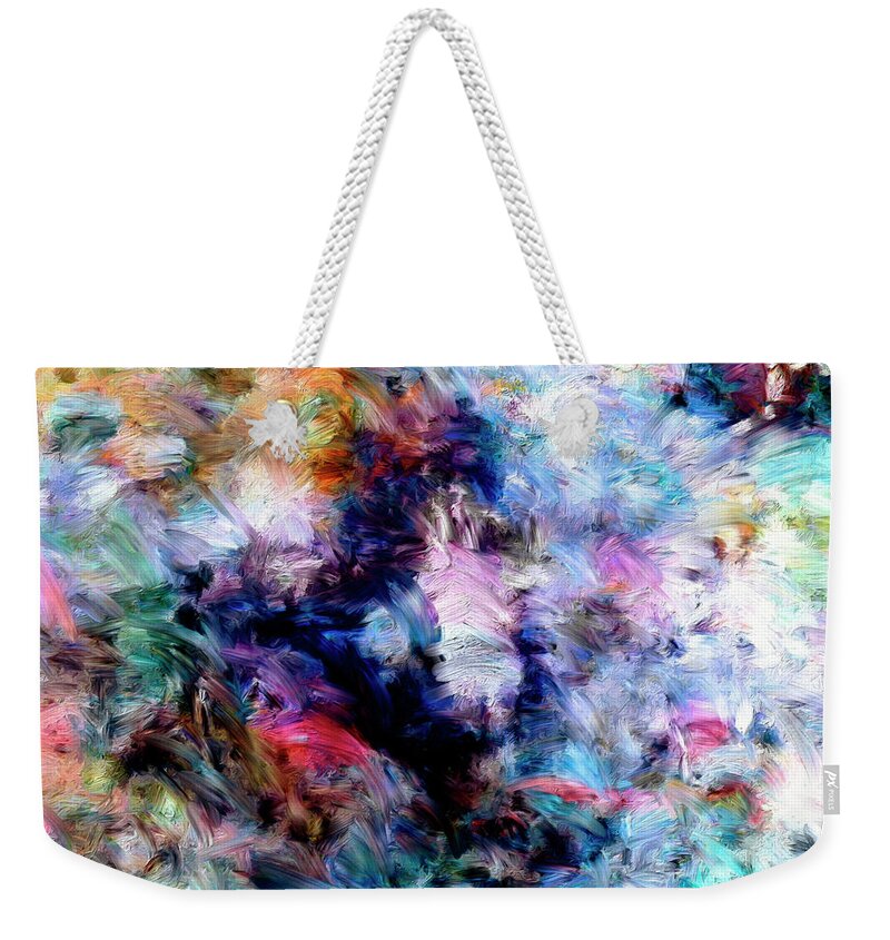 Abstract Weekender Tote Bag featuring the painting Third Bardo by Dominic Piperata