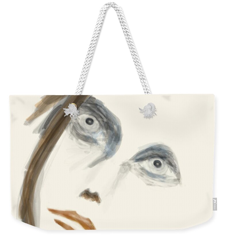 Apple Pencil Weekender Tote Bag featuring the drawing This Is My Life by Bill Owen