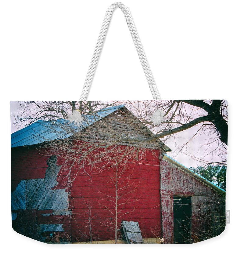 Barn Weekender Tote Bag featuring the photograph This Old Barn by Roberta Byram